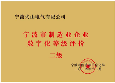 ننگبو آتش فشاں الیکٹرک میونسپلٹی مینوفیکچرنگ ڈیجیٹلائزیشن کی تشخیص میں سطح II کی سند حاصل کرتا ہے